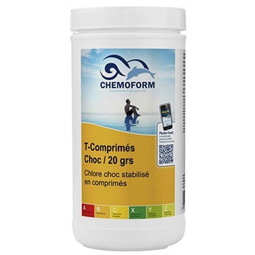 Chlore Choc stabilisé en pastilles de 20 g Chemoform
