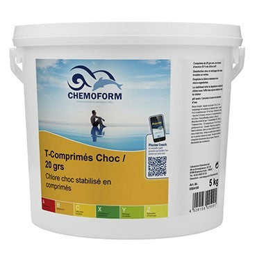 Chlore Choc stabilisé en pastilles de 20 g Chemoform