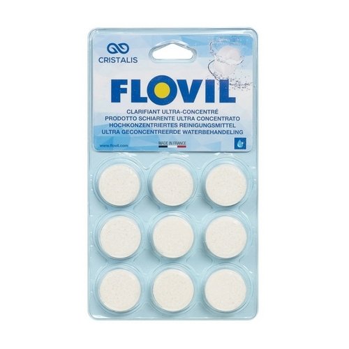 Floculant en pastilles - Blister 9 Pastilles - FLOVIL